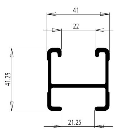 RHINO RACK BARRE HD 1650MM