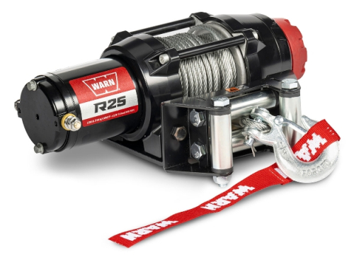 VERRICELLO WARN DA ATV R25 CON CAVO IN ACCIAIO