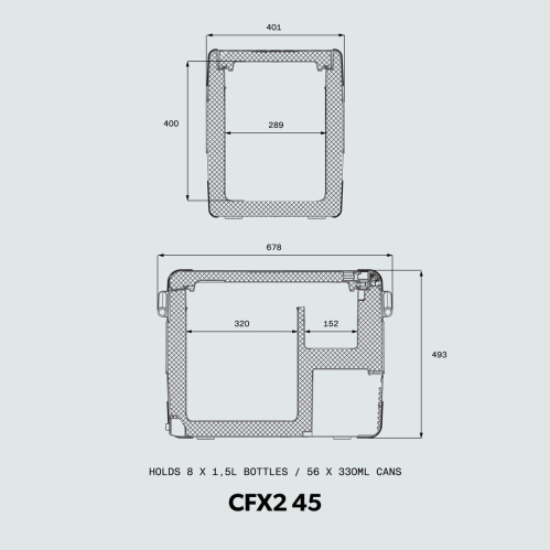 Dometic Frigo/Freezer CFX2 45