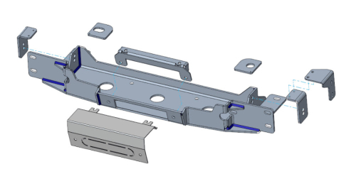 KIT MONTAGGIO VERRICELLO PER FORD RANGER E VW AMAROK DAL 2023 IN POI