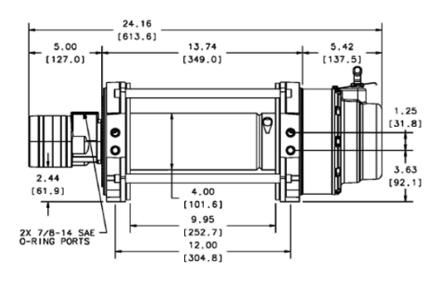 WARN VERRICELLO INDUSTRIALE IDRAULICO SERIE 12