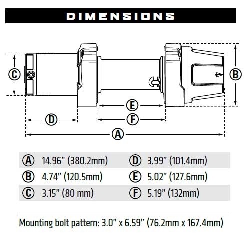 WARN VERRICELLO DA ATV VRX 45 12V CON CAVO METALLICO