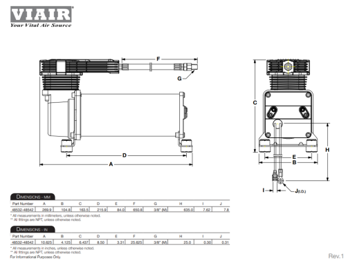 VIAIR COMPRESSORE 485C GEN II 12V 200PSI 100% NERO