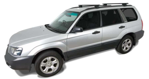 RHINO RACK KIT BARRE VORTEX 1260MM NERE SUBARU FORESTER DAL 2002 AL 2008