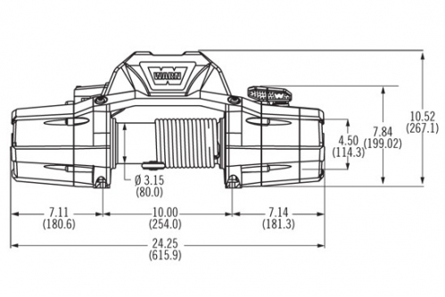 WARN VERRICELLO PER FUORISTRADA ZEON 12 CE - 24V - SENZA CAVO