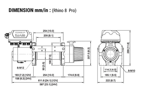 COME UP VERRICELLO RHINO 8 PRO 12V