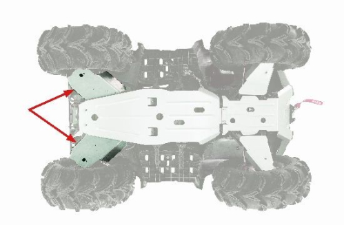 WARN PROTEZIONE BRACCETTI POSTERIORE SUZUKI K.QUAD 450/700/750