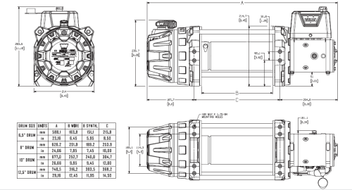 WARN VERRICELLO INDUSTRIALE SERIE G2 9-A DC 24V-MC