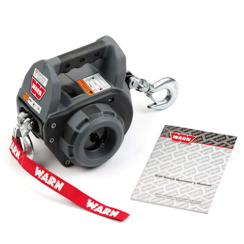 WARN VERRICELLO PORTATILE DRILL WINCH FUNZIONAMENTO CON TRAPANO CON CAVO TESSILE - 340 KG